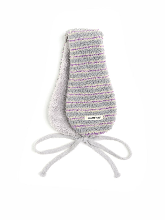 Stripe Earmuffs Gray