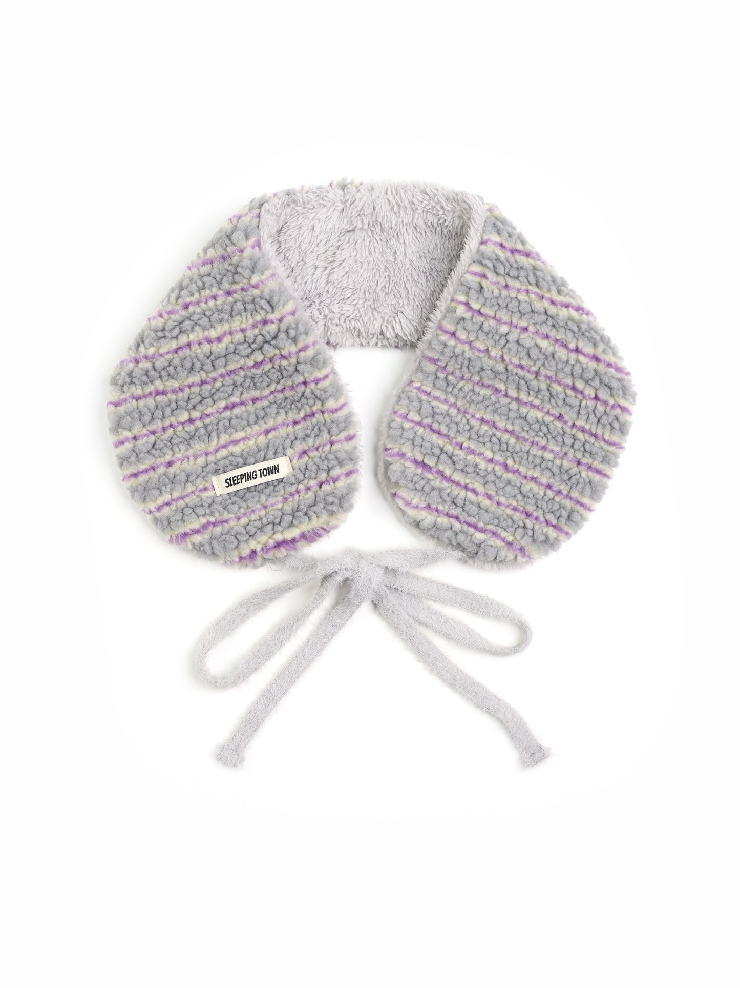 Stripe Earmuffs Gray