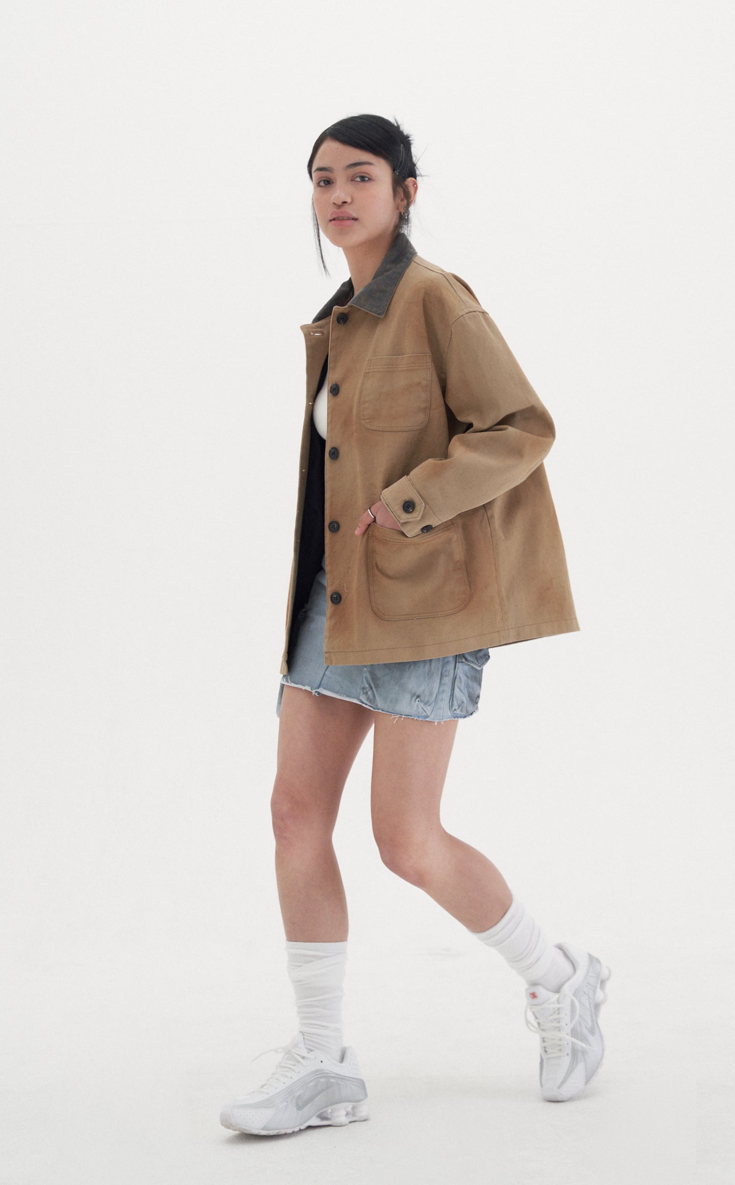 Vintage work jacket (beige)