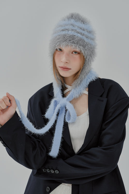 KNIT BONNET GREY