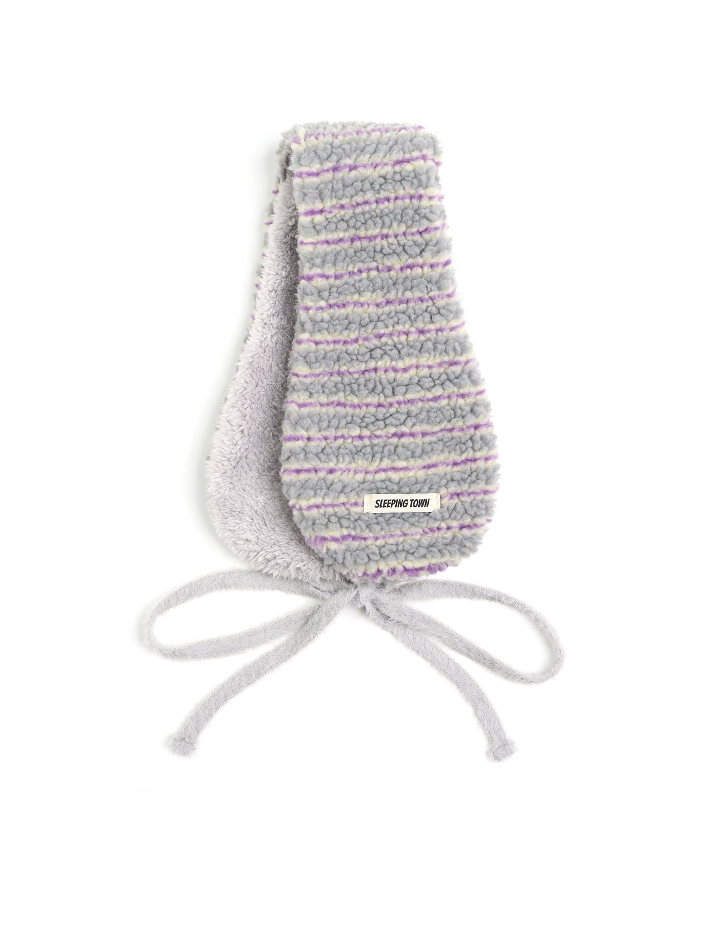 Stripe Earmuffs Gray