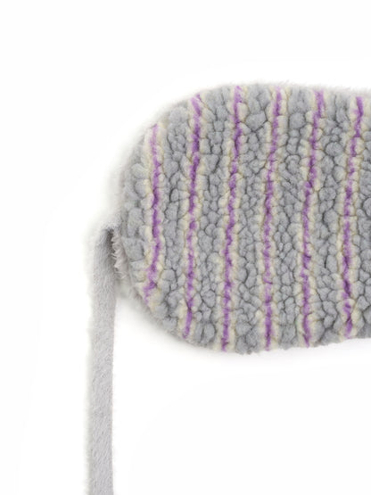 Stripe Earmuffs Gray