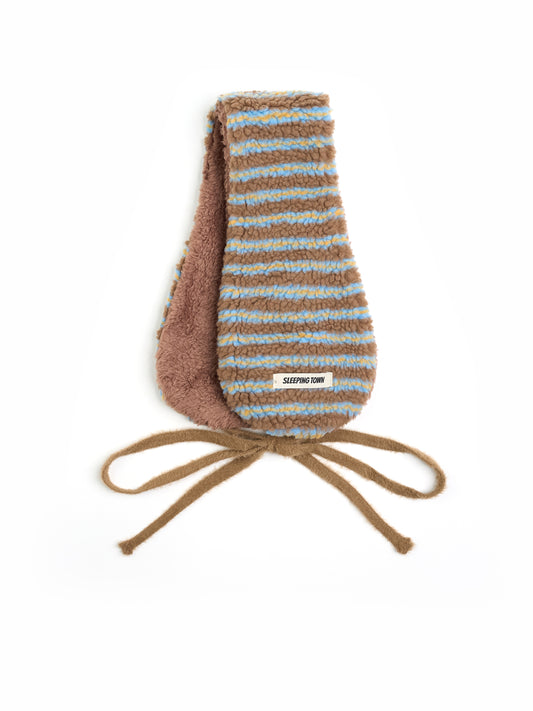 Stripe Earmuffs Brown