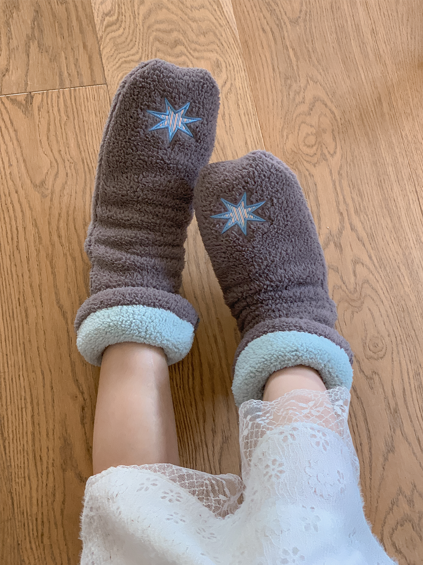 おやすみソックス Grey