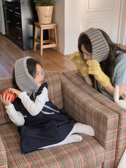 Stripe Earmuffs Brown