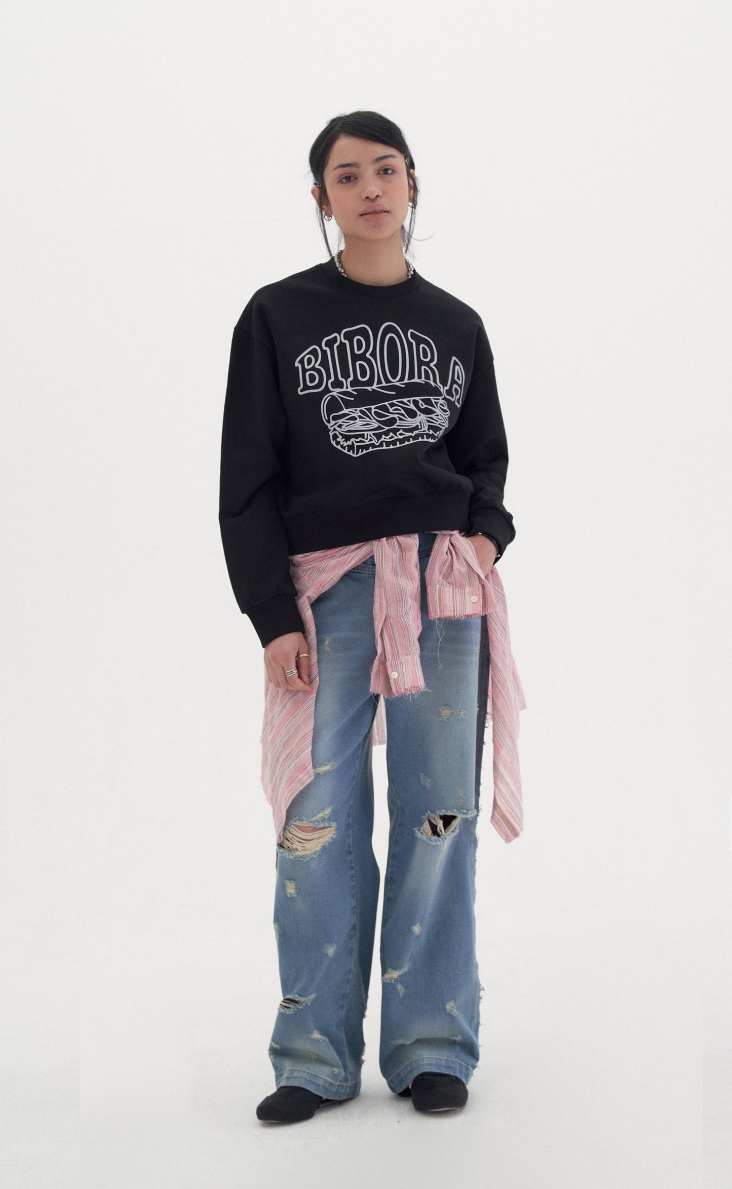 Sandwich crop sweatshirt