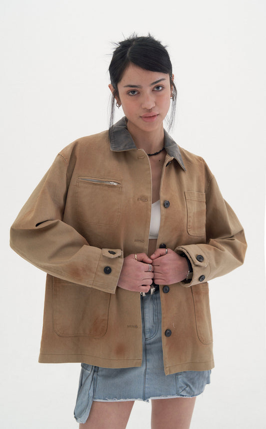 Vintage work jacket (beige)