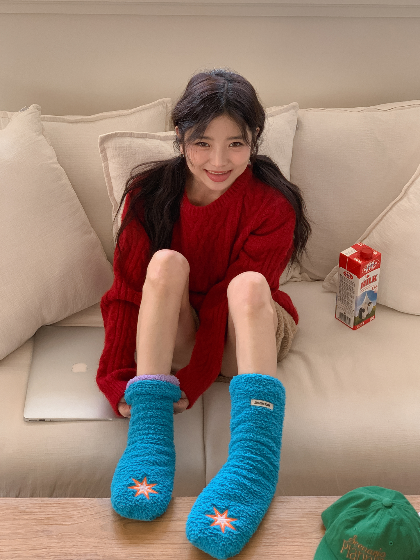 おやすみソックス Blue