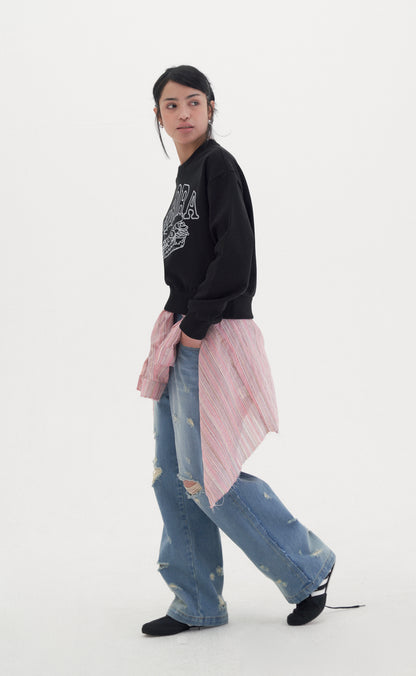 Sandwich crop sweatshirt