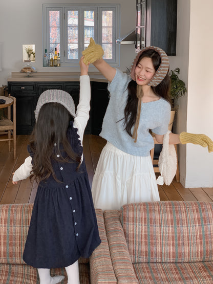 Stripe Earmuffs Gray