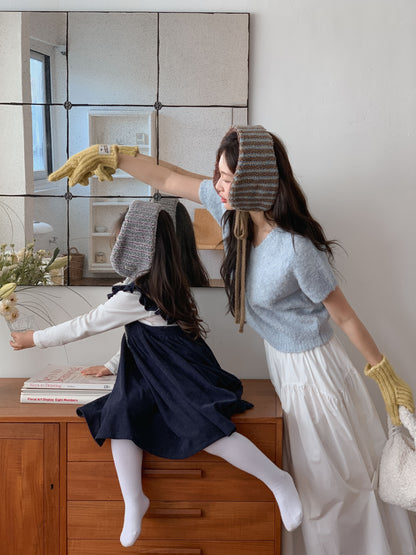 Stripe Earmuffs Brown