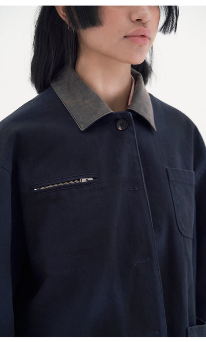 Vintage work jacket (navy)