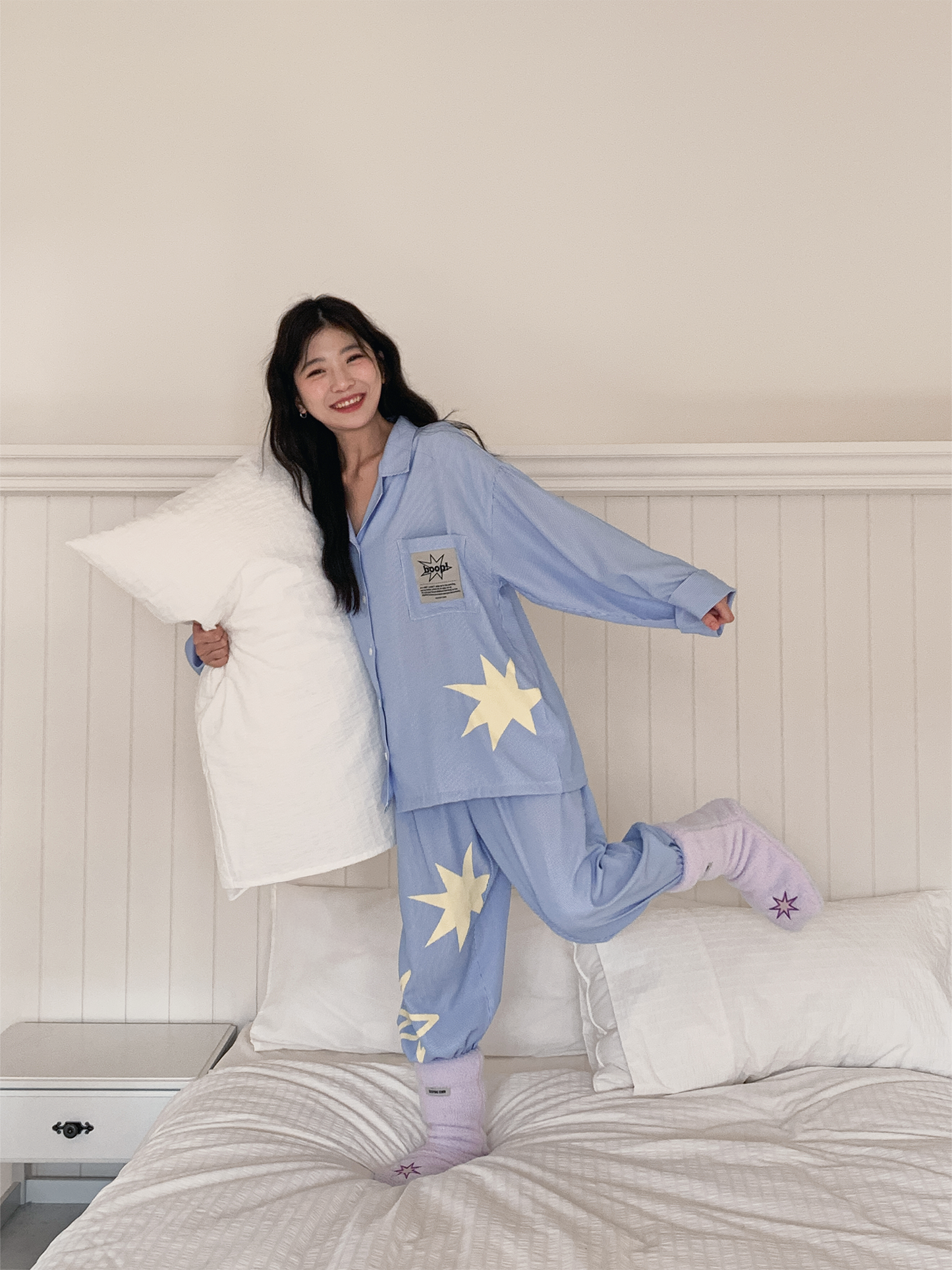 おやすみソックス Purple