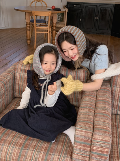 Stripe Earmuffs Brown