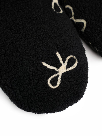 おやすみソックス Ribbon Black