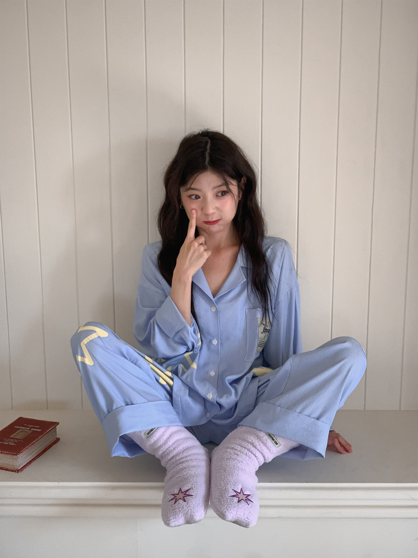 おやすみソックス Purple