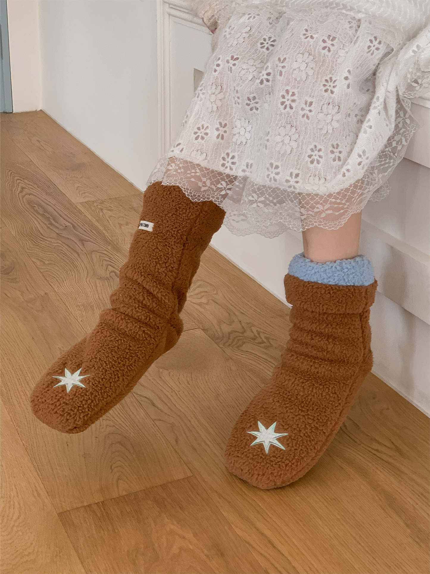 おやすみソックス Brown