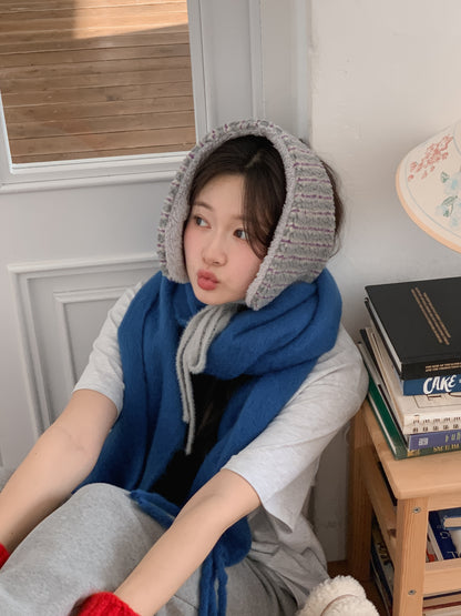 Stripe Earmuffs Gray