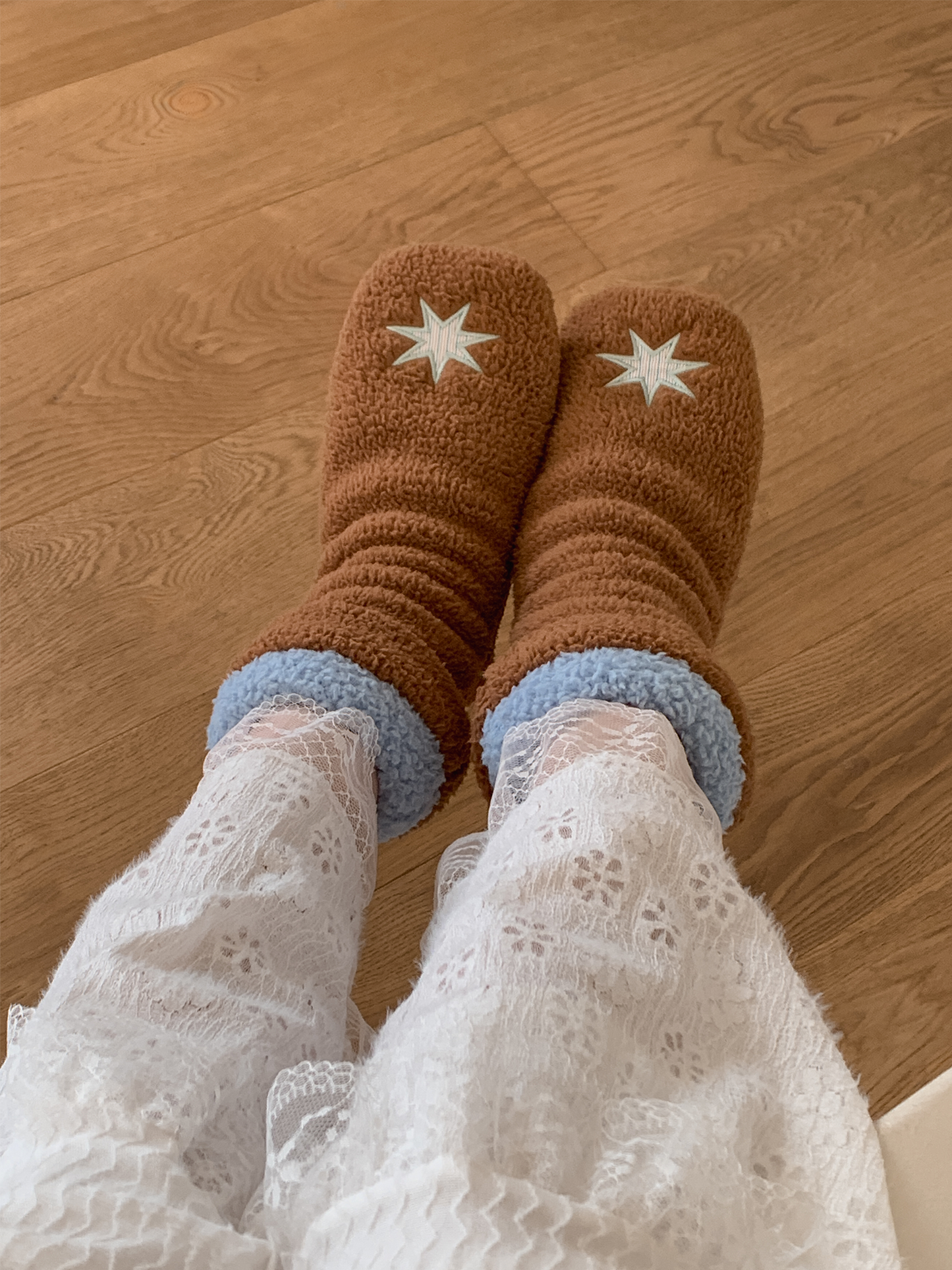 おやすみソックス Brown