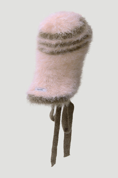 KNIT BONNET LIGHT PINK