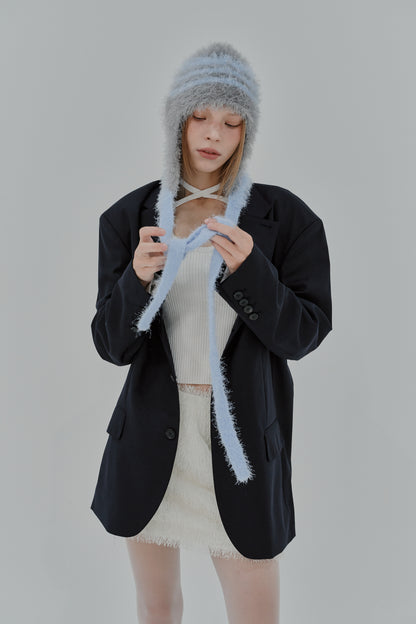 KNIT BONNET GREY